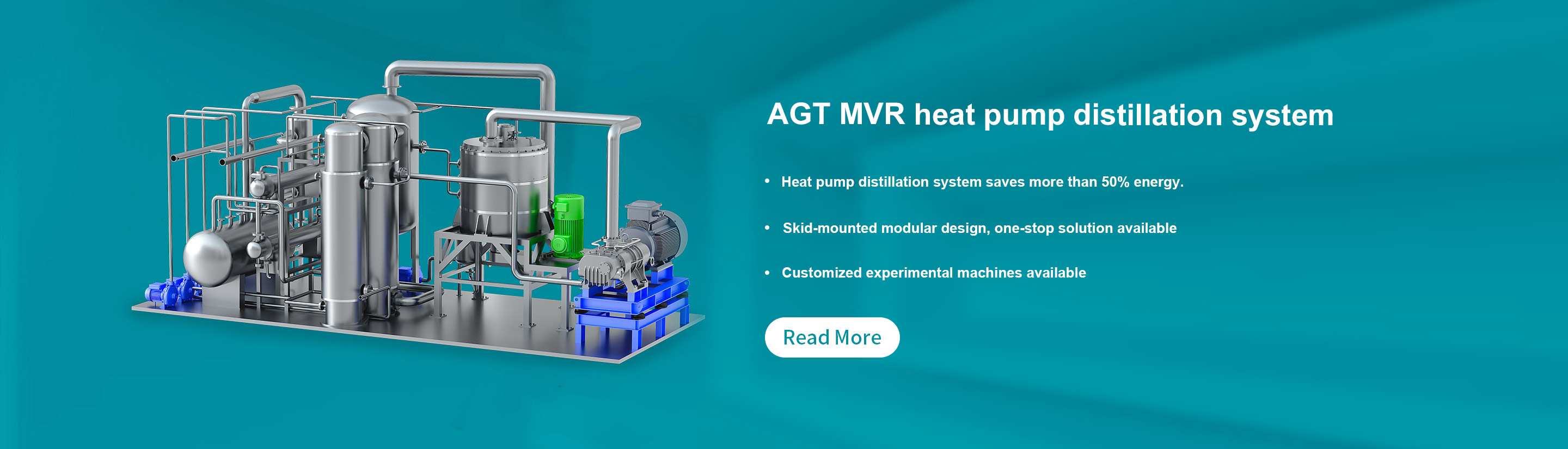 MVR heat pump distillation system