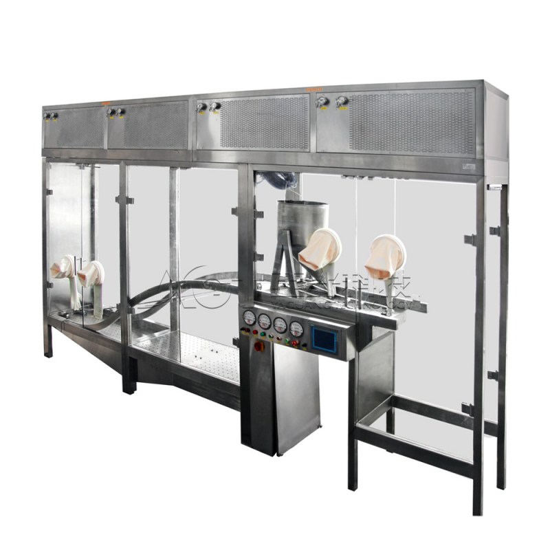 Sterile overall isolated transfer system for rubber stopper or aluminum cap